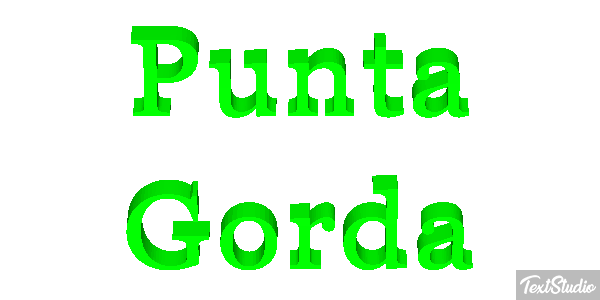 Punta Gorda Tekst effect