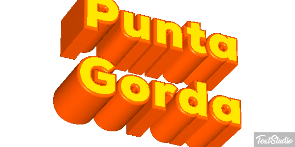 Punta Gorda Tekst effect
