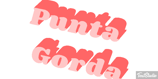 Punta Gorda Tekst effect