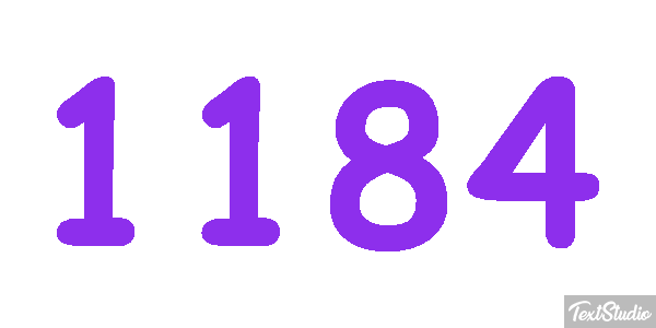 1184 Effetto testo