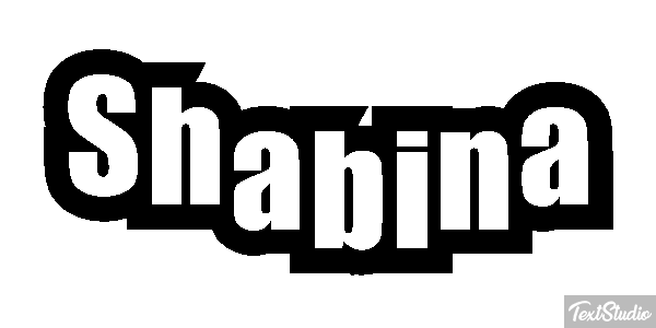Shabina Text effect