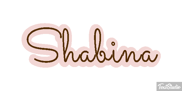Shabina Text effect