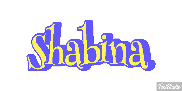 Shabina Text effect