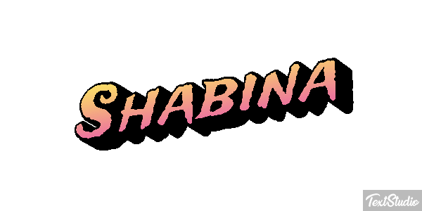Shabina Text effect