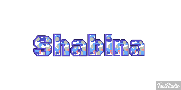 Shabina Text effect