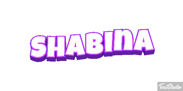 Shabina Text effect