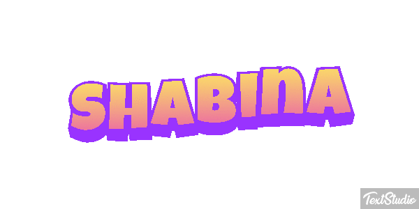 Shabina Text effect