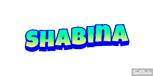 Shabina Text effect