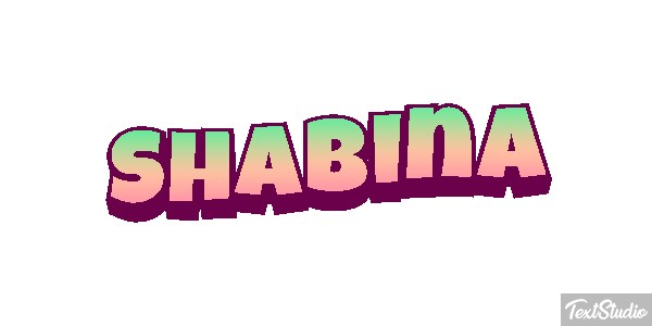 Shabina Text effect