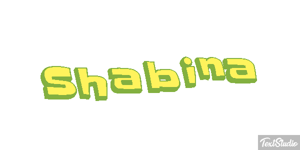 Shabina Text effect
