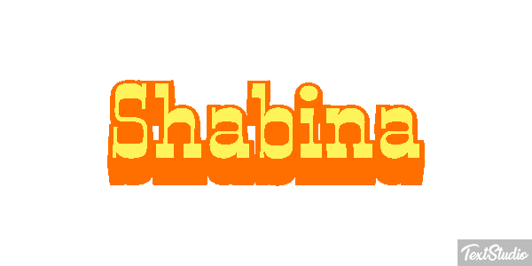 Shabina Text effect
