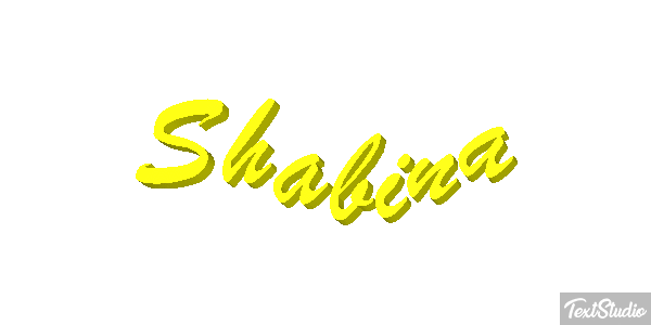 Shabina Text effect