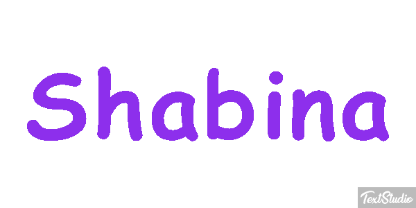 Shabina Text effect