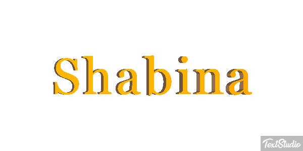 Shabina Text effect