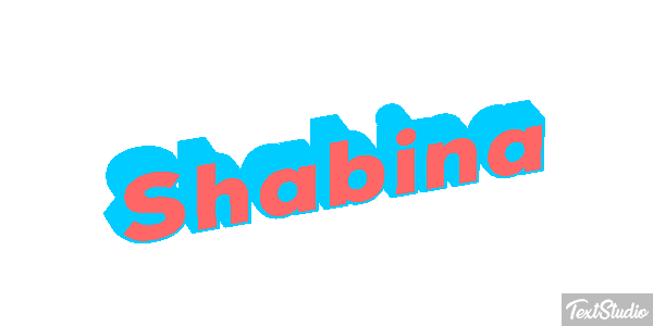 Shabina Text effect