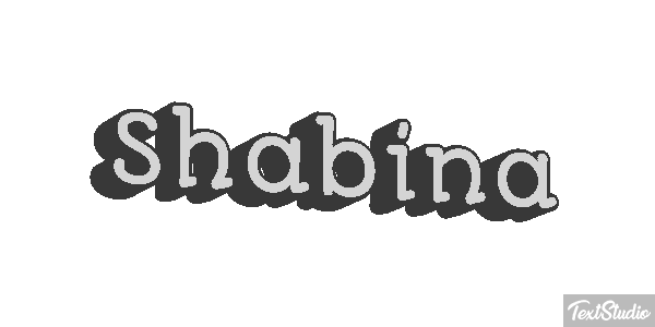 Shabina Text effect
