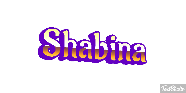 Shabina Text effect
