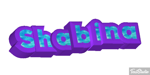 Shabina Text effect