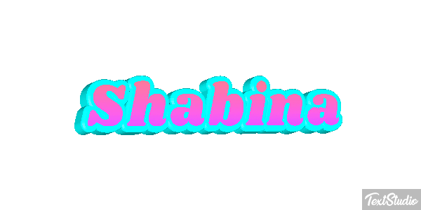Shabina Text effect