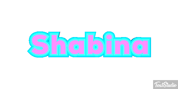 Shabina Text effect