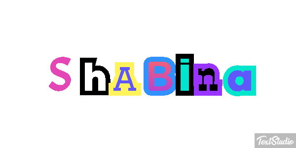 Shabina Text effect