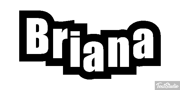 Briana Text effect