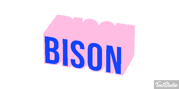 Bison Text effect
