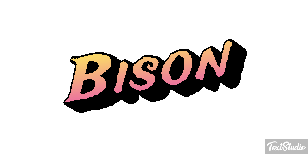 Bison Text effect