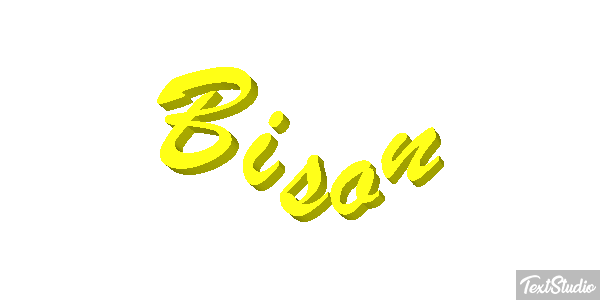 Bison Text effect
