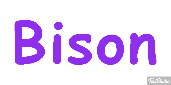 Bison Text effect