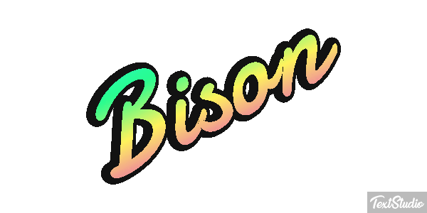 Bison Text effect