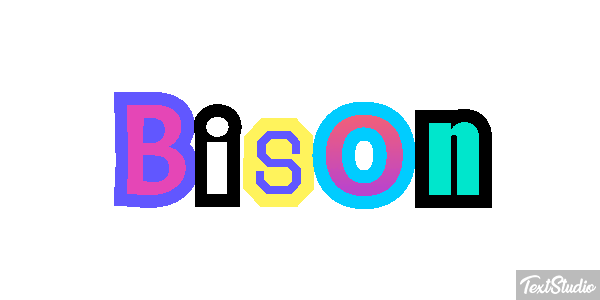 Bison Text effect