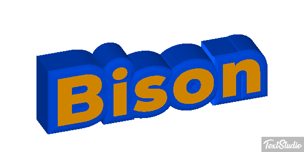 Bison Text effect