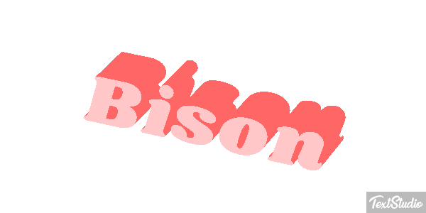 Bison Text effect