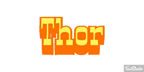 Thor Текстовый эффект