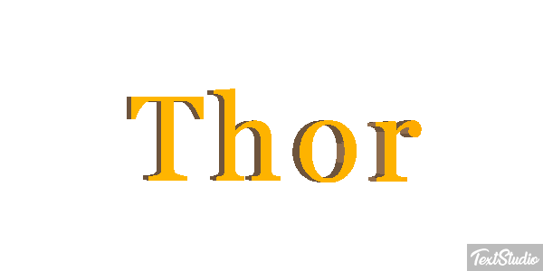 Thor Текстовый эффект