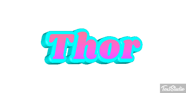 Thor Текстовый эффект