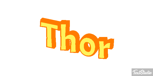 Thor Текстовый эффект