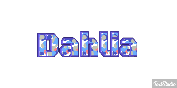 Dahlia Texteffekt