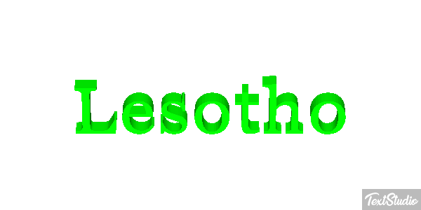 Lesotho Text effect