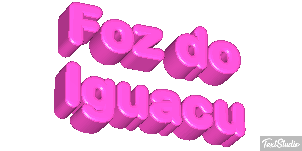 Foz do Iguaçu Efecto de texto