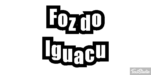 Foz do Iguaçu Efecto de texto