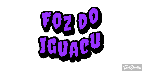 Foz do Iguaçu Efecto de texto