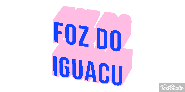 Foz do Iguaçu Efecto de texto