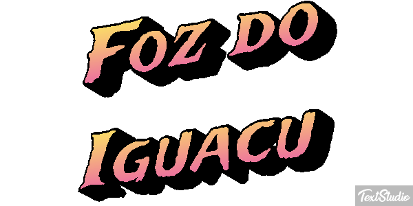 Foz do Iguaçu Efecto de texto