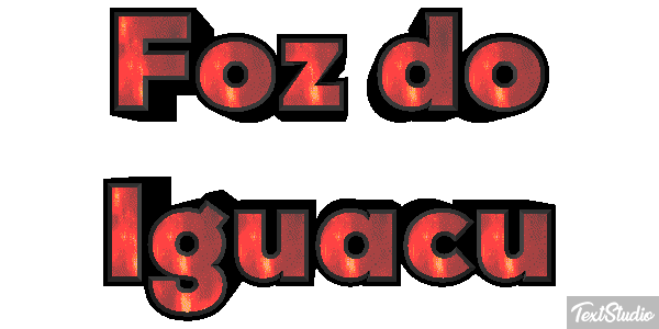 Foz do Iguaçu Efecto de texto