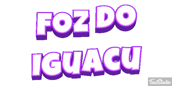 Foz do Iguaçu Efecto de texto
