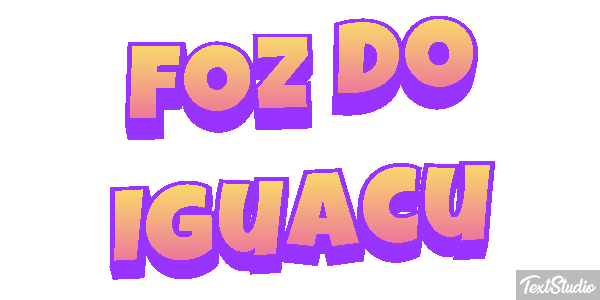 Foz do Iguaçu Efecto de texto