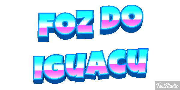Foz do Iguaçu Efecto de texto