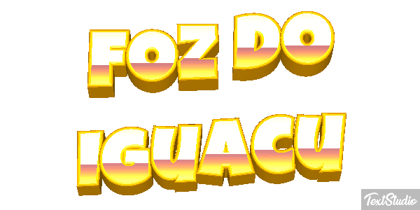 Foz do Iguaçu Efecto de texto